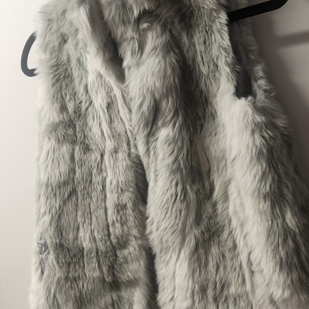 Abercrombie Kids Soft Gray Teddy Jacket